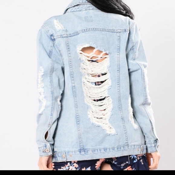Rue 21  distressed jean jacket - Picture 2 of 3
